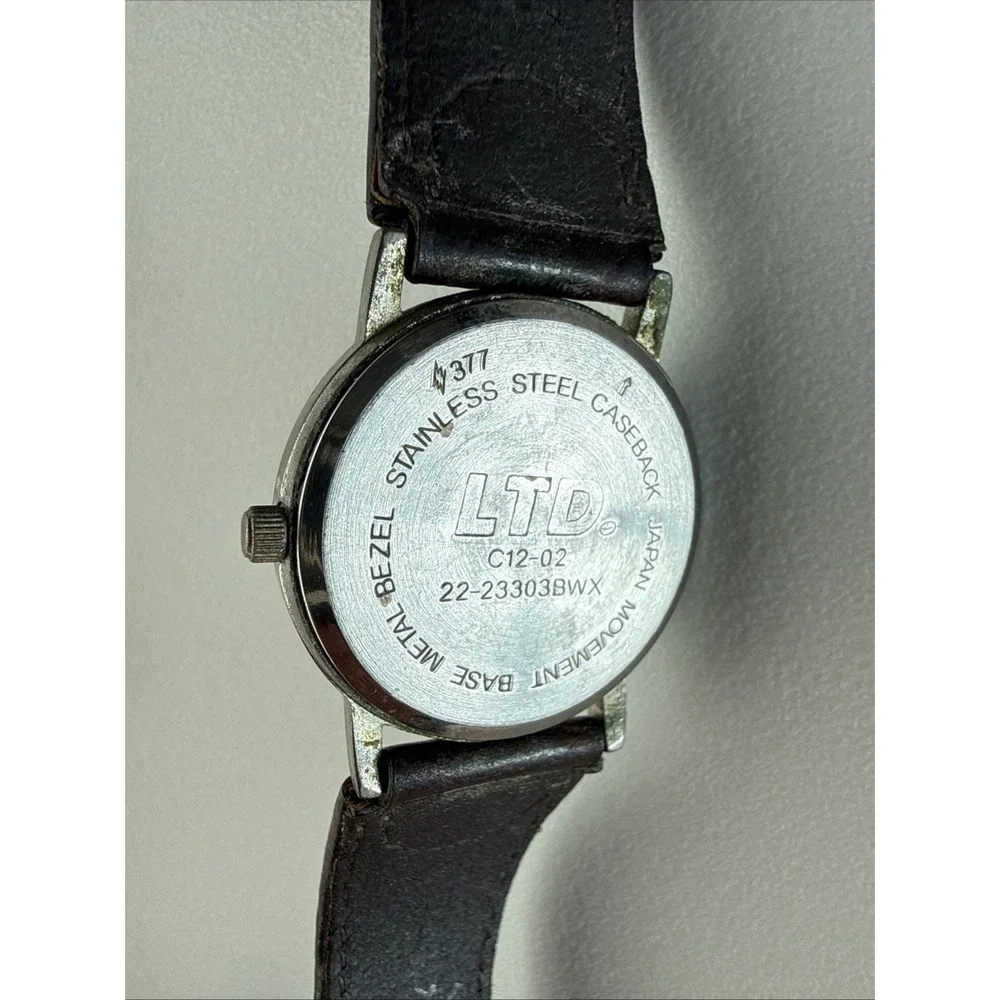Watch ADVANCE LTD Quartz 22-23303BWX Japan Movt As Is Leather Band‎